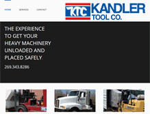 Tablet Screenshot of kandlertool.com